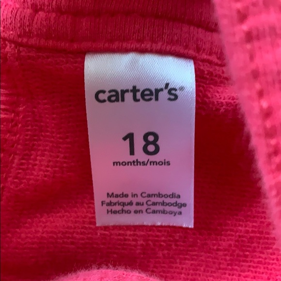 3/$10 - Carter’s Pink Overalls with embroidery - Picture 4 of 5